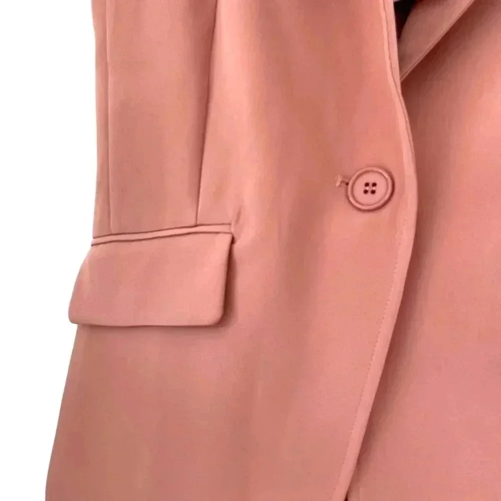 Avec Les Filles NWT Pink Blazer Sleeveless Vest